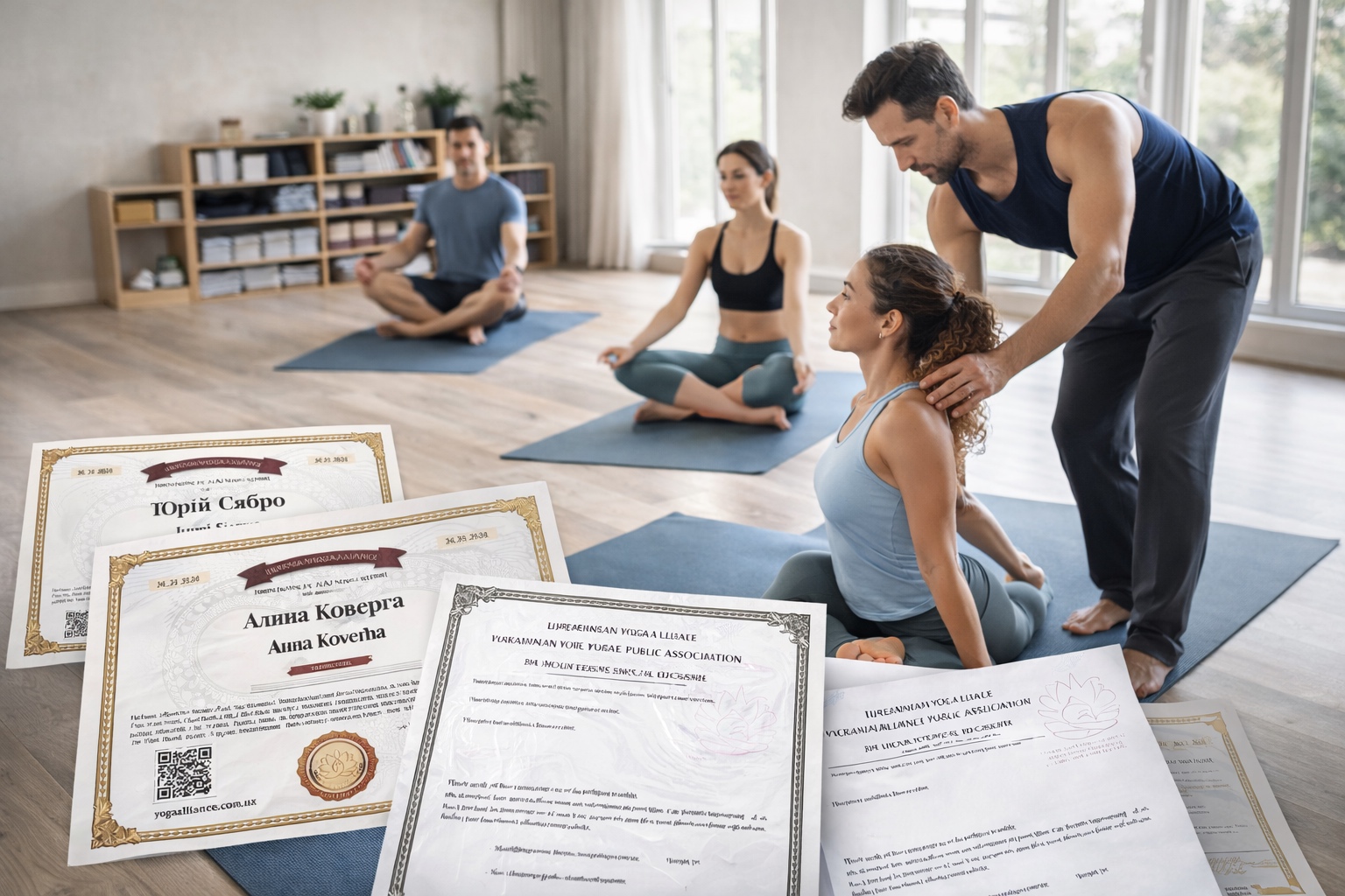 Обучение на инструктора йоги с международным сертификатом в Украине