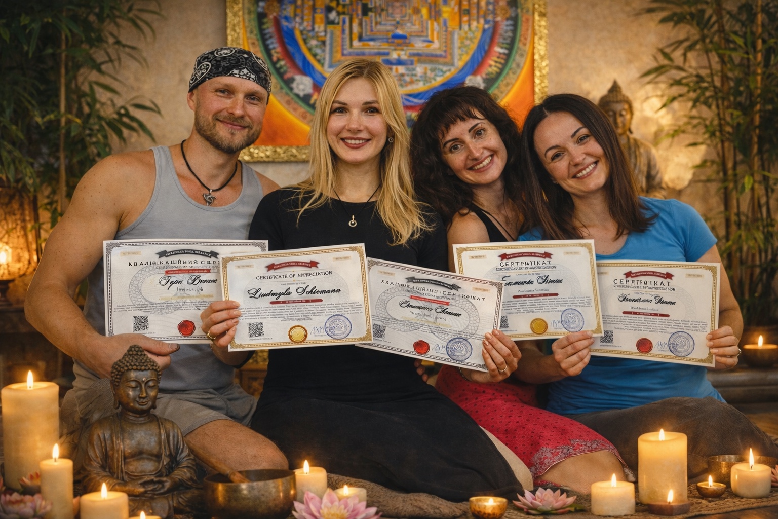 Этот курс создан для вас, если:

• Вам необходим международный сертификат, выданный официальной организацией, который даёт право преподавать йогу в Украине, Европе и других странах мира без ограничений.

• Вы хотите получить выверенную профессиональную систему преподавания, а не разрозненные знания:
научиться грамотно выстраивать практику, точно отстраивать асаны учеников, интегрировать в занятия классические пранаямы, очистительные техники (крии) и уверенно работать с медитативными практиками.

• Вы заинтересованы в профессиональном статусе и узнаваемости, включая размещение вашей анкеты как сертифицированного инструктора йоги на 50+ авторитетных онлайн-ресурсах, что усиливает доверие, личный бренд и поток учеников.