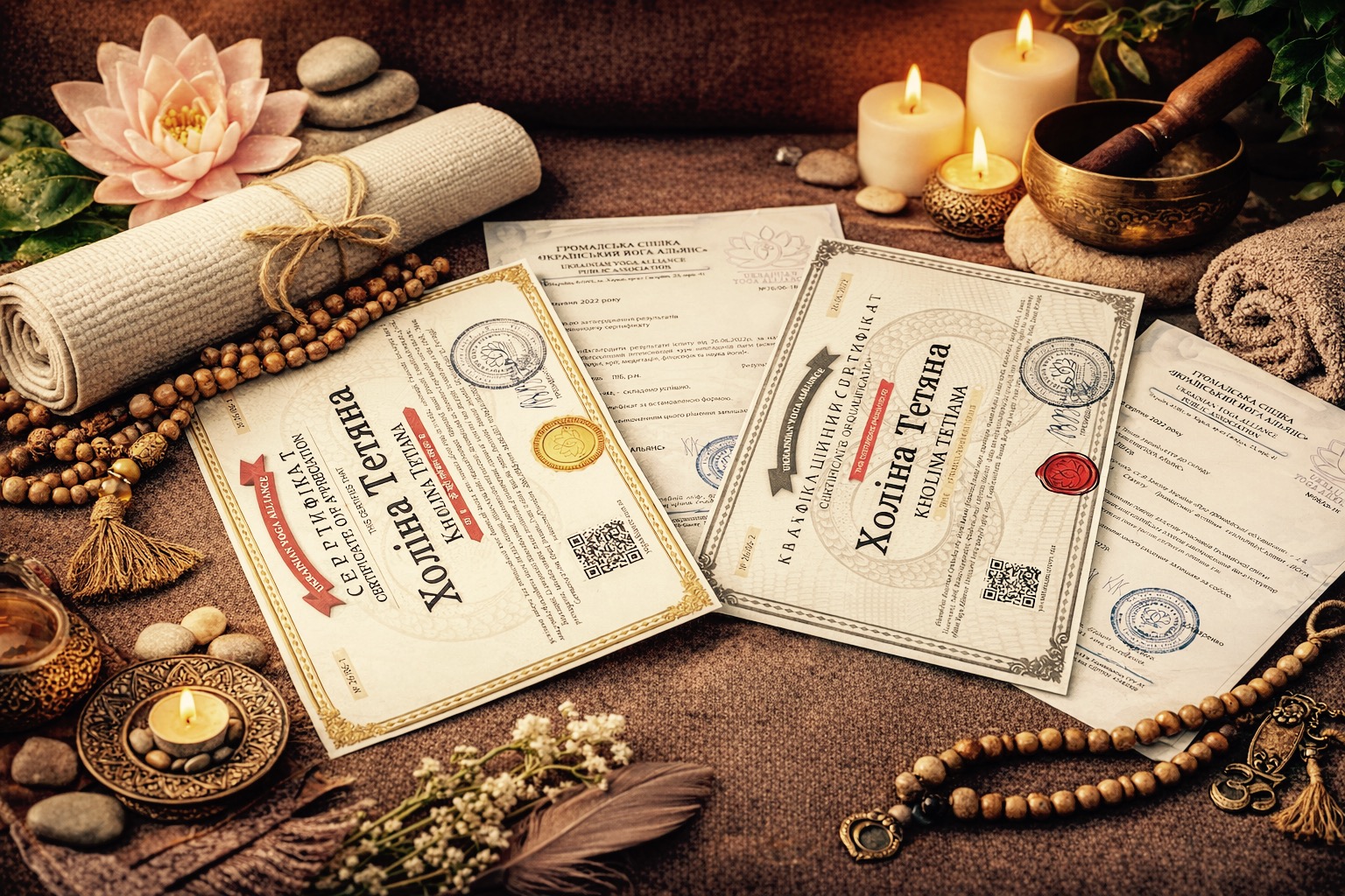 Этот курс создан для вас, если:

• Вам необходим международный сертификат, выданный официальной организацией, который даёт право преподавать йогу в Украине, Европе и других странах мира без ограничений.

• Вы хотите получить выверенную профессиональную систему преподавания, а не разрозненные знания:
научиться грамотно выстраивать практику, точно отстраивать асаны учеников, интегрировать в занятия классические пранаямы, очистительные техники (крии) и уверенно работать с медитативными практиками.

• Вы заинтересованы в профессиональном статусе и узнаваемости, включая размещение вашей анкеты как сертифицированного инструктора йоги на 50+ авторитетных онлайн-ресурсах, что усиливает доверие, личный бренд и поток учеников.