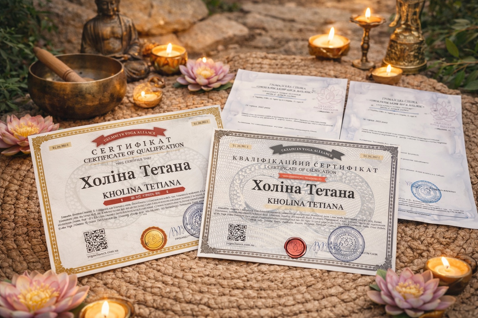 This course is designed for you if:

• You need an international certificate issued by an official organization that allows you to teach yoga in Ukraine, Europe, and worldwide without restrictions.

• You want a clear, professional teaching system, not fragmented knowledge:
to confidently structure classes, accurately align students in asanas, integrate classical pranayama and cleansing techniques (kriyas) into your lessons, and develop strong skills in meditative practices.

• You are focused on professional recognition and visibility, including listing your profile as a certified yoga instructor on 50+ authoritative online platforms, strengthening your credibility, personal brand, and student flow.