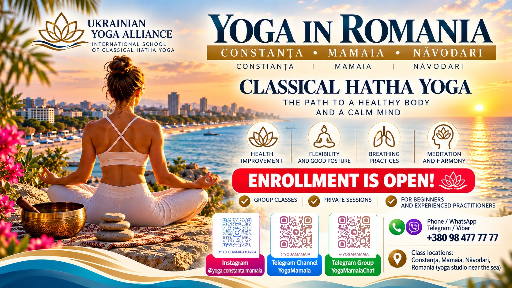 Yoga in Năvodari, Romania — Yoga Classes for Health, Flexibility, and Harmony